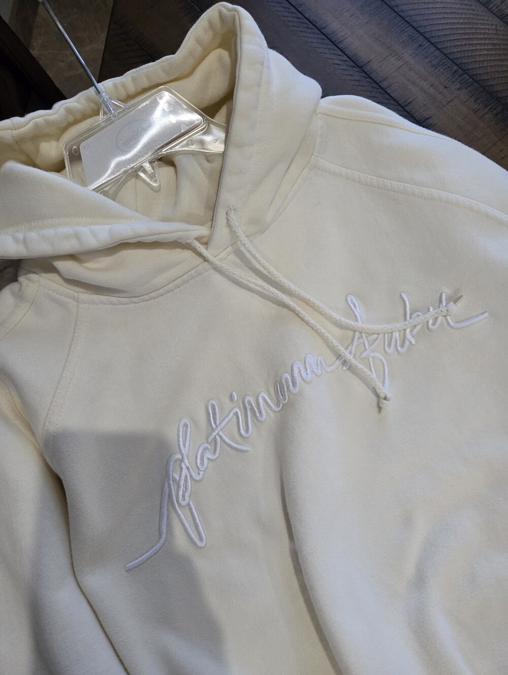 Vintage Y2k Butter Yellow Platinum Fubu Hoodie - Picture 12 of 16